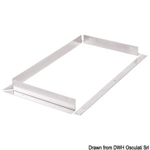 SS frame for drawer fridge mounting