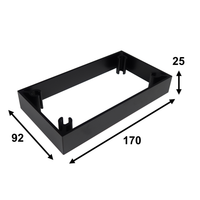 Lagun Standard extension bracket in Carbon black Dimensions