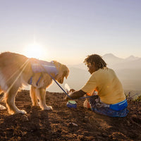 Ruffwear Trail Runner™ Ultralight Dog Bowl in Blue Pool