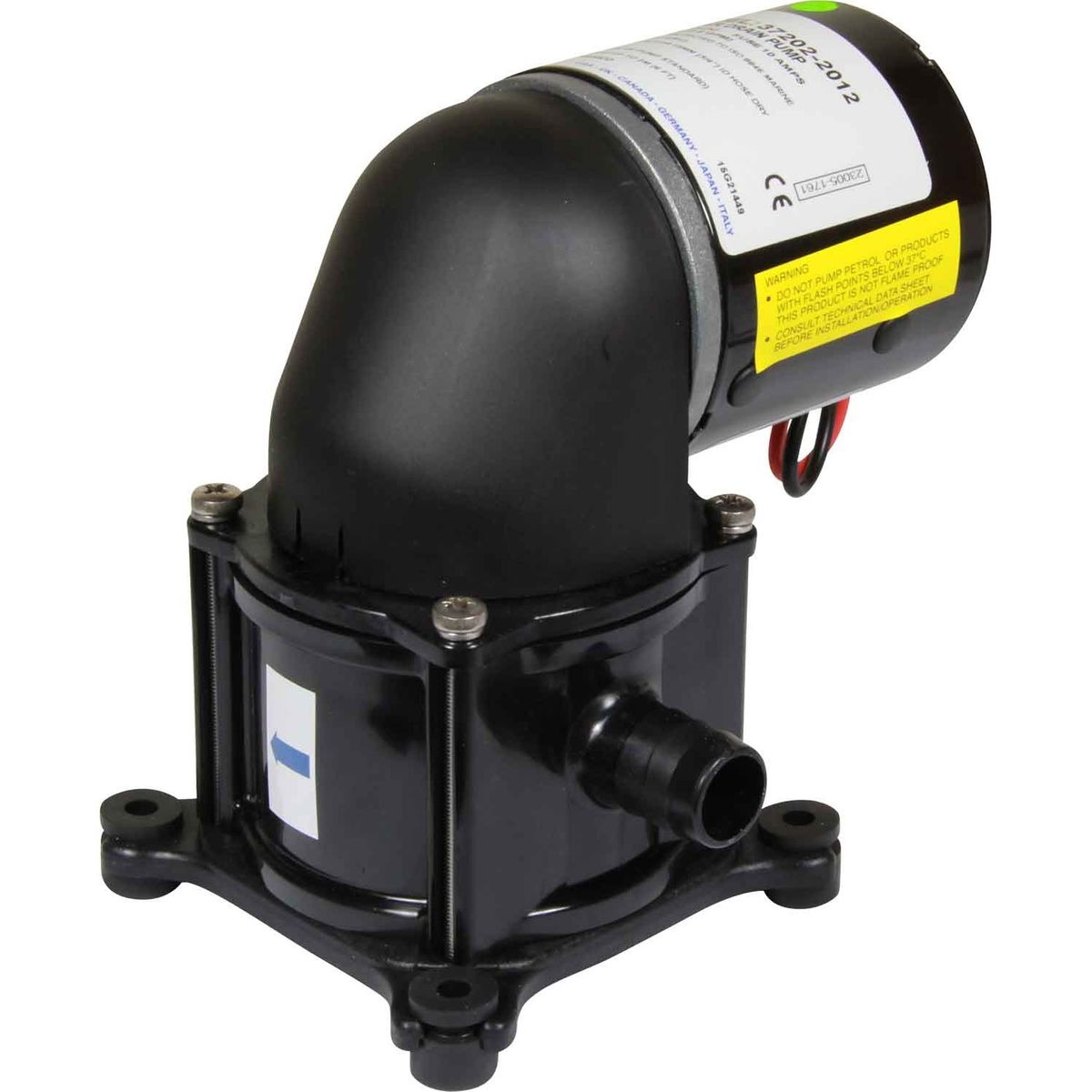 Jabsco 37202-2012 Diaphragm Bilge & Shower Pump (12V / 13LPM / 19mm)  509752