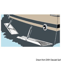 S.S twin flaps 55x23 cm