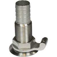 Osculati Stainless Steel 316 Flush Deck Drain (19mm Hose) 511034 17.524.01