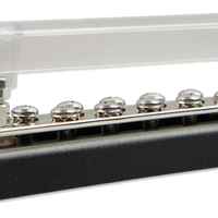 Busbar 150A 2P with 10 screws and cover