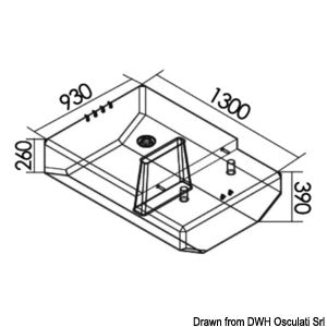 Fuel tank 370 l