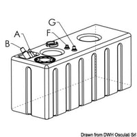 Cross-linked polyethylene fuel tank 336 l