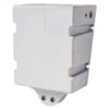 White polypropylene tank, suitable for fresh water, holds 60 litres; designed for wall mounting