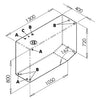 Tank for drinkable water 390 l right