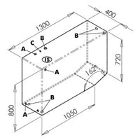Tank for drinkable water 390 l right