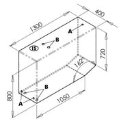 Tank for drinkable water 390 l left