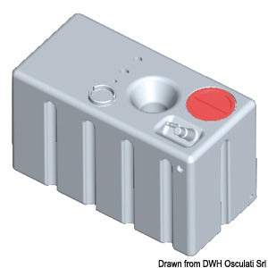 Horizontal rigid modular tank drinkable water 247l
