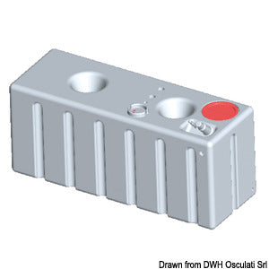 Horizontal rigid modular tank drinkable water 343l