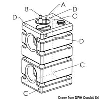 Vertical rigid modular tank drinkable water 236 l
