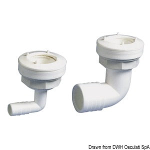 Hose adapter 15 mm 90°