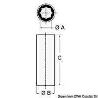 Shaft line bushing 35 mm x 50 mm