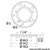 Mounting flange for level sensors from S5 to S3