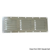 Louvred vent polished SS + fly screen 115x127 mm