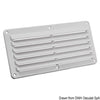 Nylon louvred vent white 125x260 mm