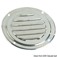 Round lowred vent polished SS Ø 125mm +fly screen