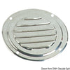 Round lowred vent polished SS Ø 125 mm