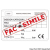 CE boat identification plate 140x13 mm