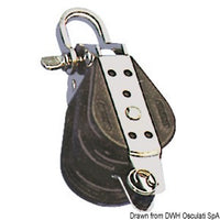 Ball-bearing block 2pulley shackle becket 6x22mm