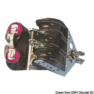 Ball-bearing block 3pulley w/cam 6x22 w/becket