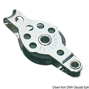 Mini-block 1pulley w/becket 6x25