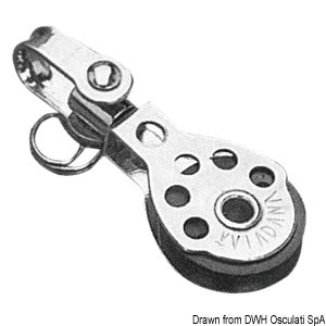 Mini-block 1pulley w/shackle 6x25