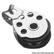 Mini-block 1pulley on ball bearings 8x25