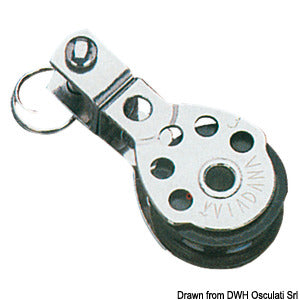 Mini-block 1pulley ball bearings w/swivel head8x25
