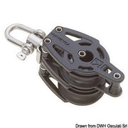 Double block (universal head) and becket A