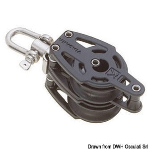 Double block (universal head) and becket A