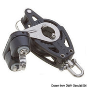 Single block w/becket u. cam cleat B