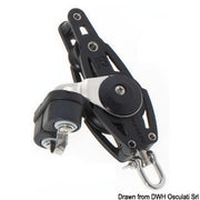 Double fiddle block w/becket u. cam cleat A