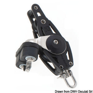 Double fiddle block w/becket u. cam cleat A
