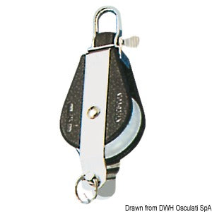 Single block w/becket fixed or swivel head A
