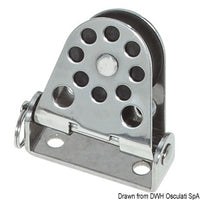 Vertical pivoting block Ø 28 mm for lines 4 mm