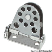 Vertical pivoting block Ø 25 mm for lines 4 mm