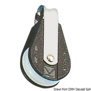 Plastinox block 1pulley 10x45