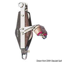Plastinox violin block 2pulleys 12x56 w/cam and becket