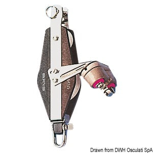 Plastinox violin block 2pulleys 12x56 w/cam and becket