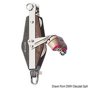 Plastinox violin block 2pulleys 10x45 w/cam and becket