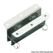 SS recess block 2pulleys 33x10