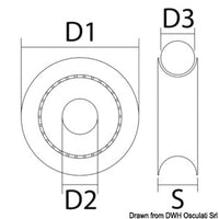 Delrin pulley w/SS balls 20 mm Ø 8