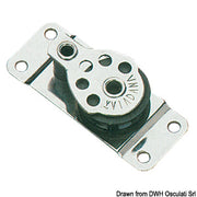 SS block 1pulley w/radious base 25x8