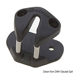 Pillar fairlead for clam cleats 56.025.10