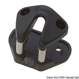 Pillar fairlead for clam cleats 56.025.32