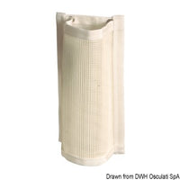 Winch handle pocket made of fabric