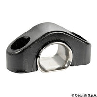 Black nylon sheet fairlead w/renforcement 6 mm