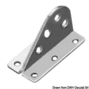 Forestay plate made of stainless steel